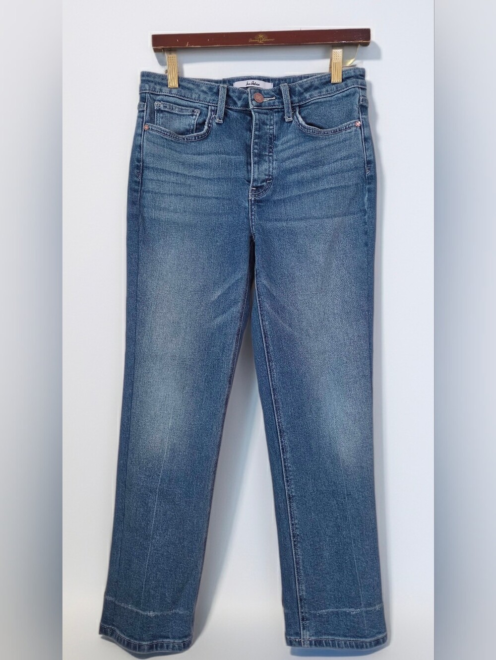 Sam Edelman Sz 4/27  The Chelsea Wide Leg Crop Button Fly Denim Jeans